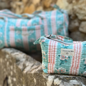 Trousse make up Pastel Rayure
