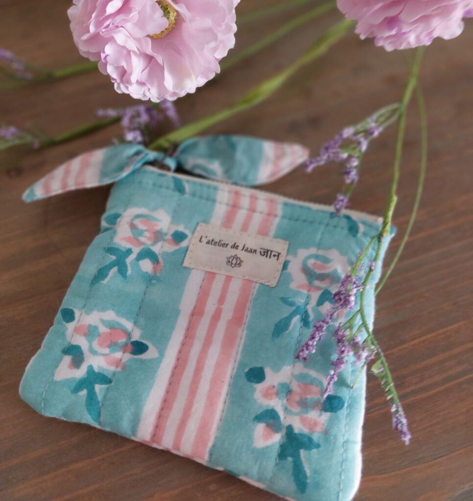 PORTE MONNAIE Pastel rayure
