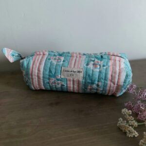 TROUSSE ECOLIER Rayure Pastel