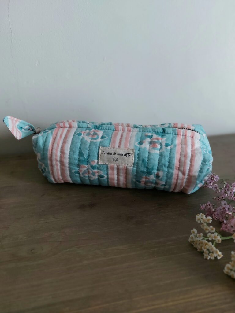 TROUSSE ECOLIER Rayure Pastel